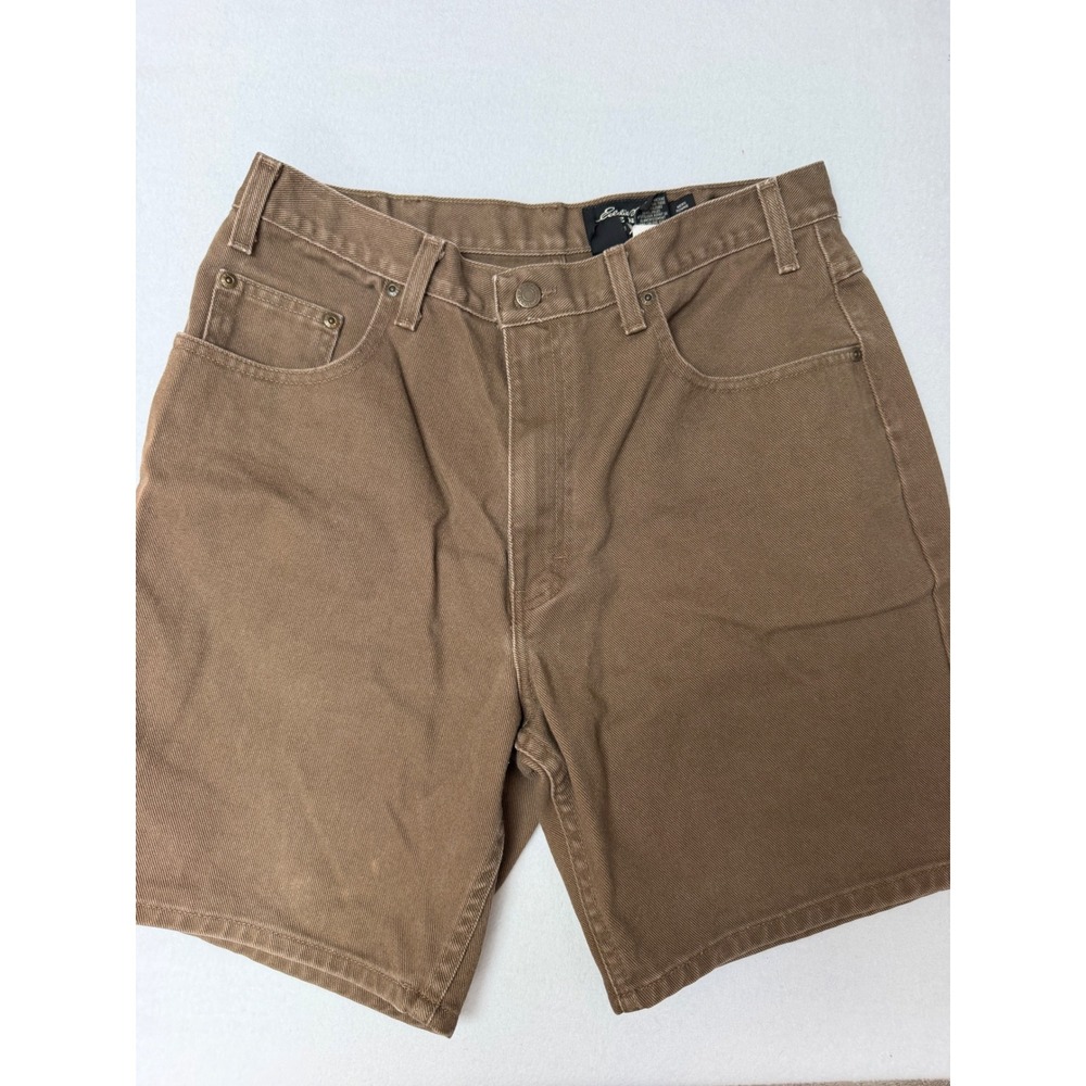 Eddie Bauer Denim Shorts Mens 34 Brown Relaxed Fit Cotton Jean Shorts